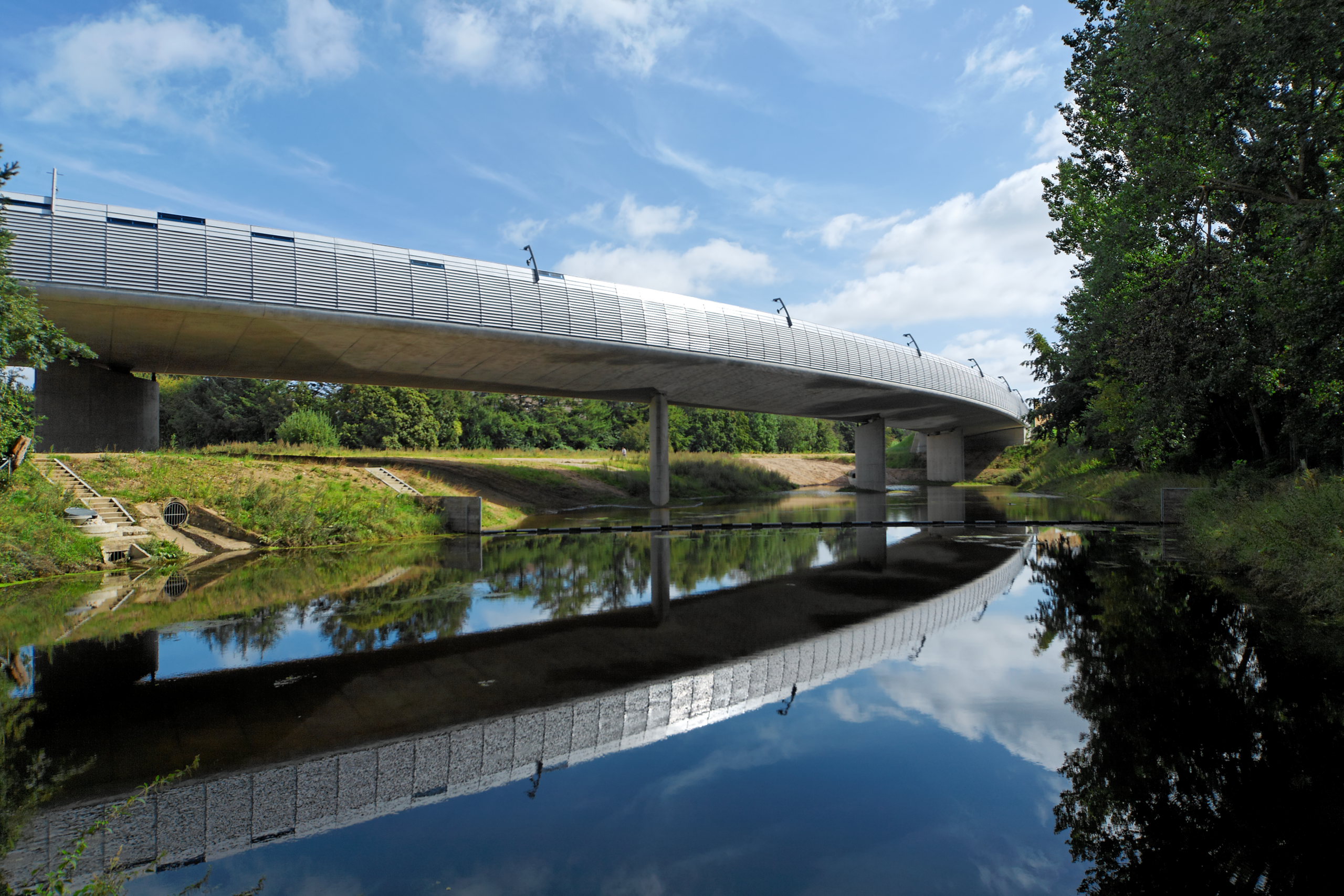 Lautrupsbachtalbrücke, Objektplanung und Bauleitung Trebes